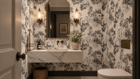 Monochromatic Botanical Prints Wallpaper
