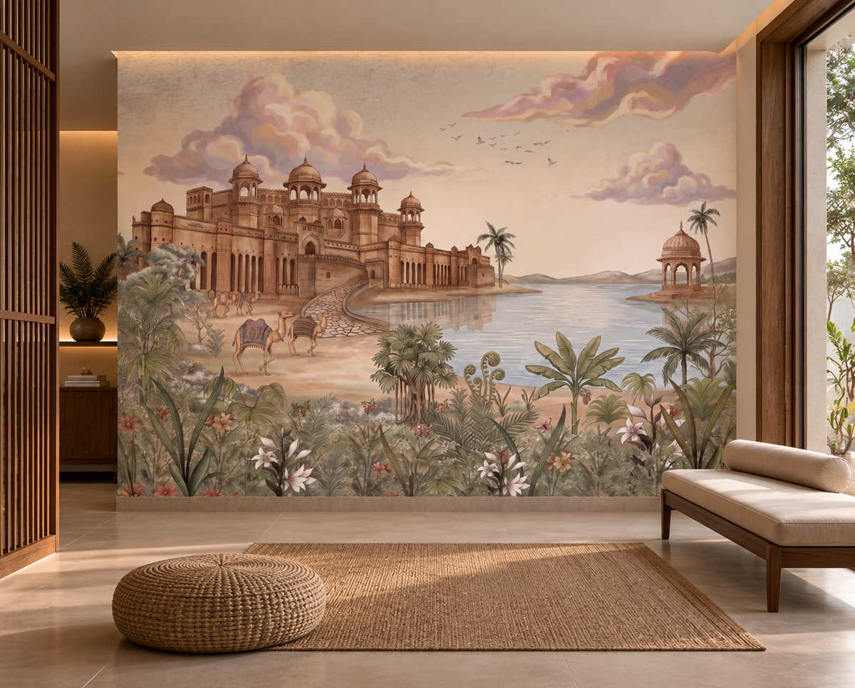 Palace by the Lake Wall Mural - RJM01