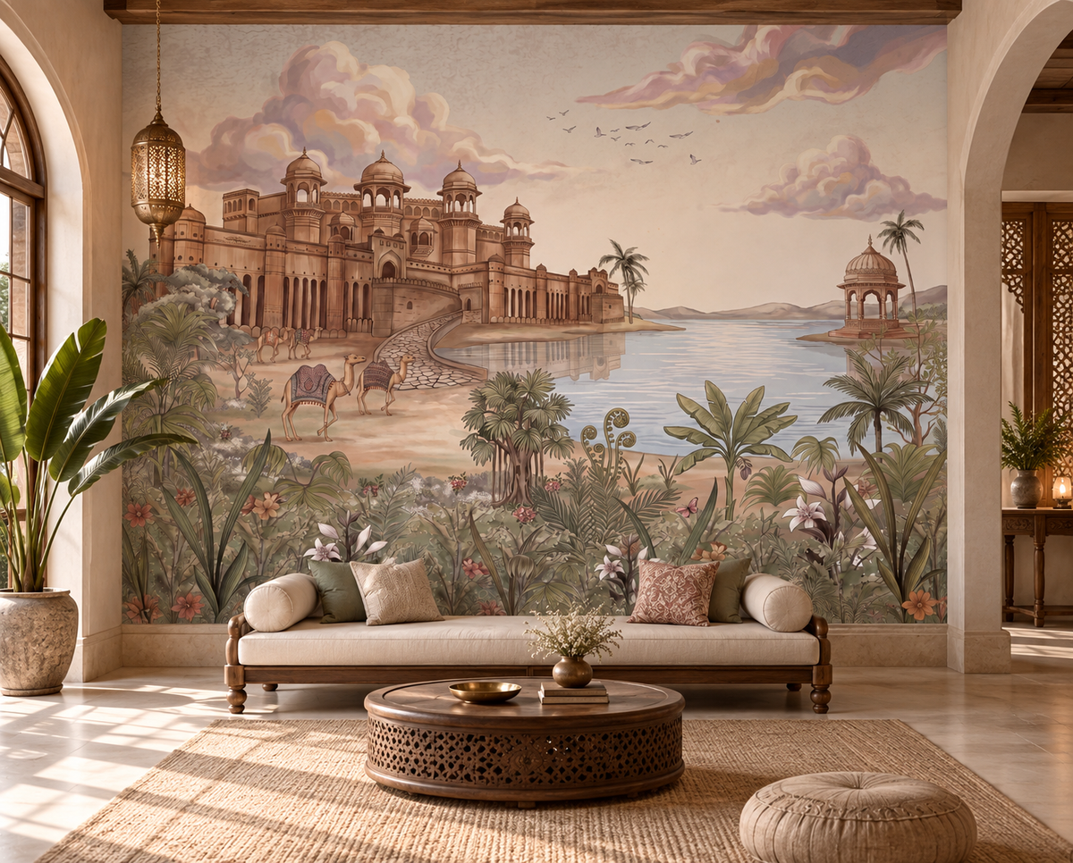Palace by the Lake Wall Mural - RJM01