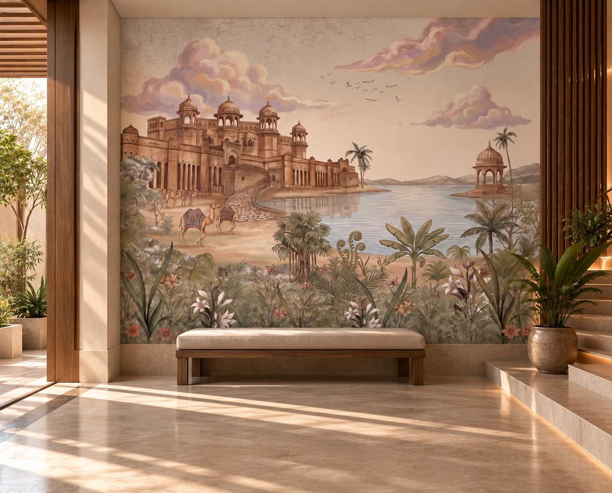 Palace by the Lake Wall Mural - RJM01