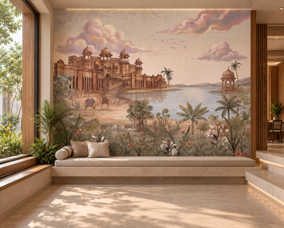Palace by the Lake Wall Mural - RJM01