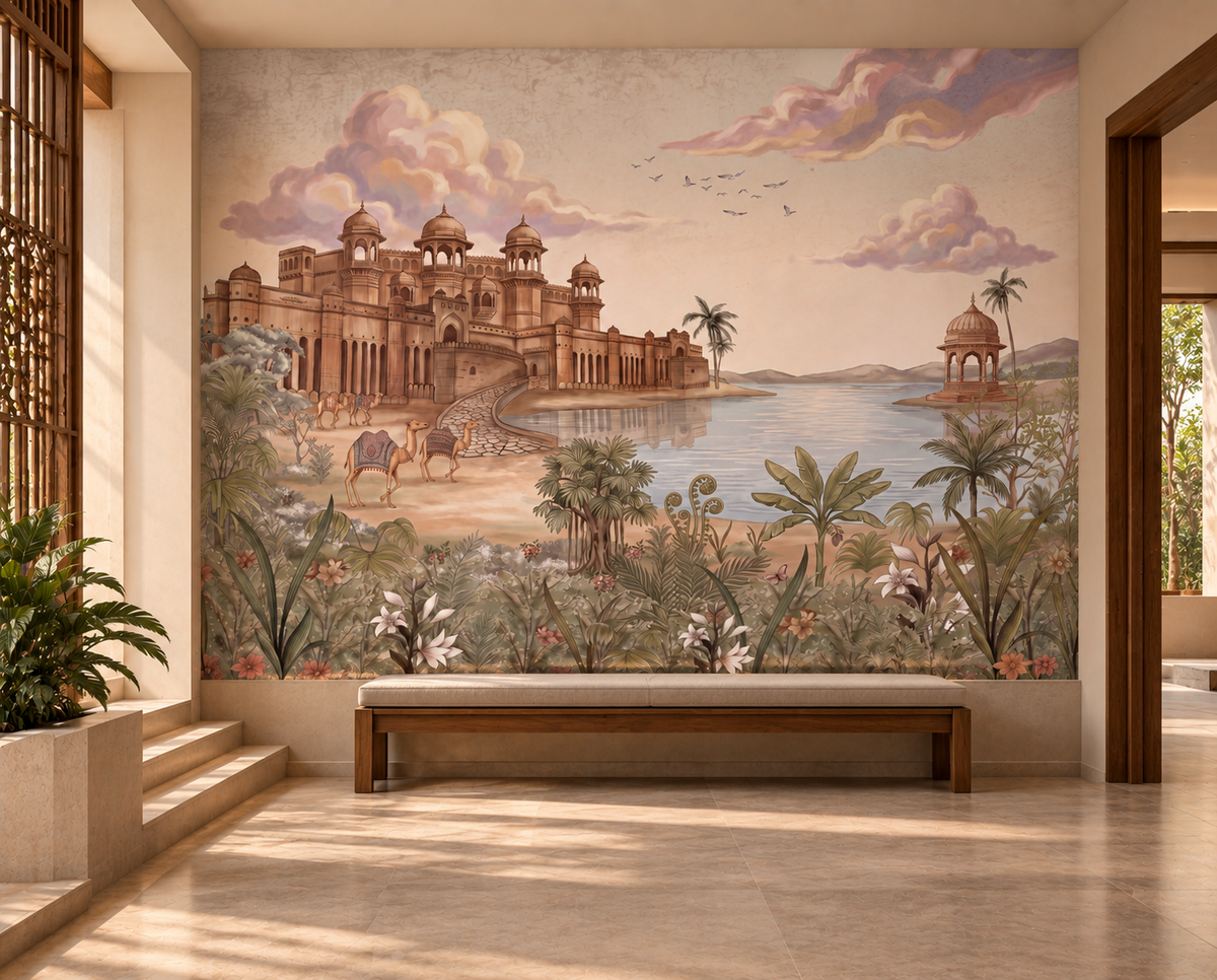 Palace by the Lake Wall Mural - RJM01