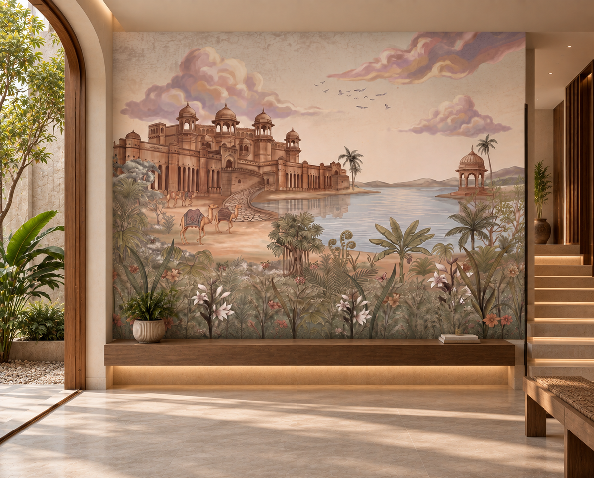 Palace by the Lake Wall Mural - RJM01