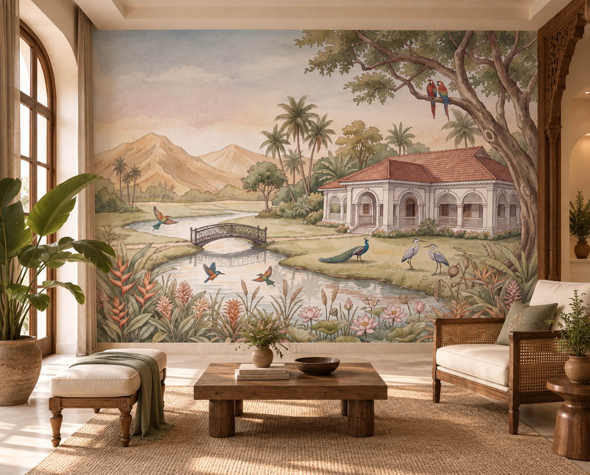 Whispering Garden Estate Wall Mural - RJM02