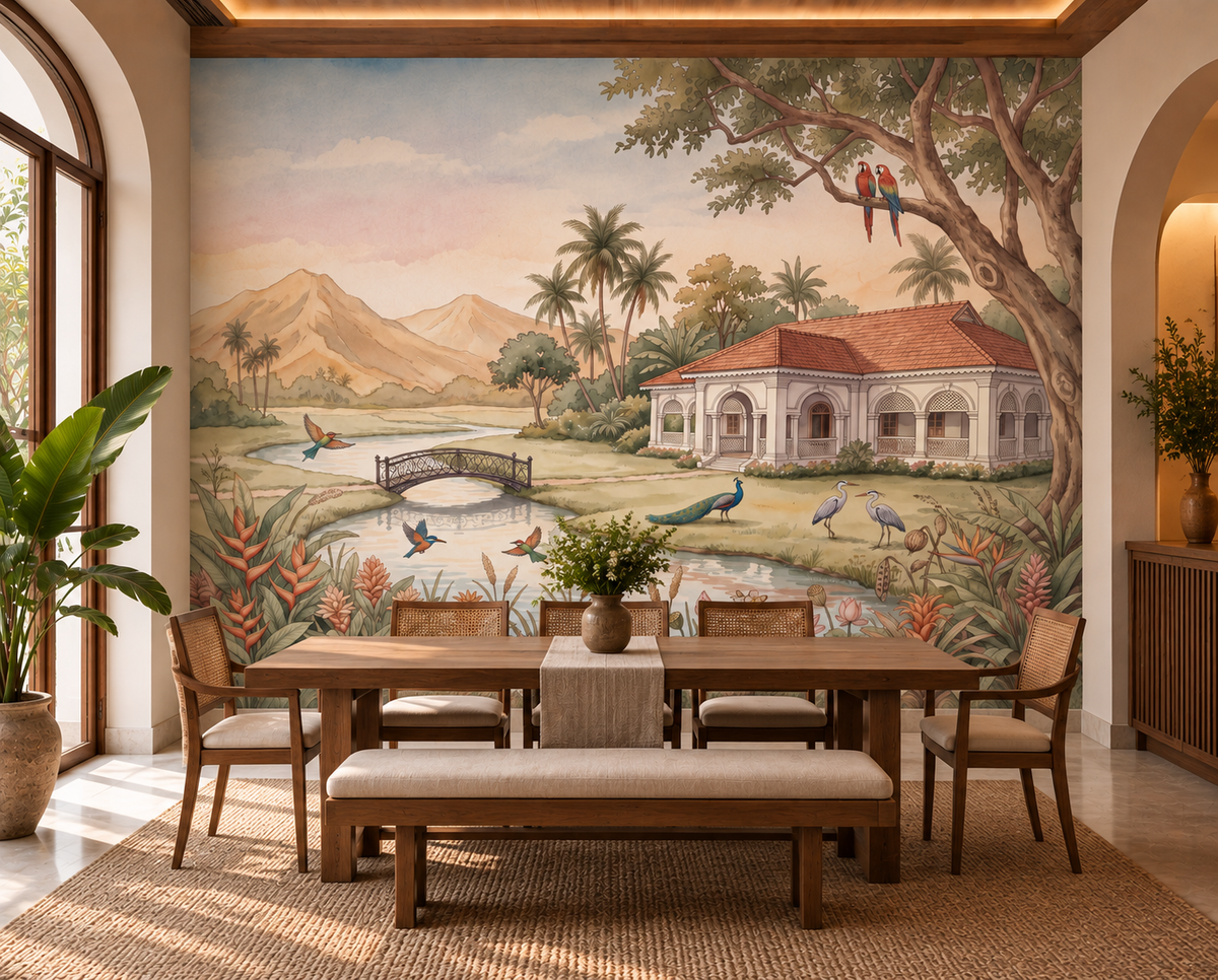 Whispering Garden Estate Wall Mural - RJM02