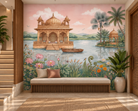 The Lotus Lake Palace Wall Mural -RJM03