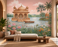 The Lotus Lake Palace Wall Mural -RJM03