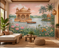The Lotus Lake Palace Wall Mural -RJM03