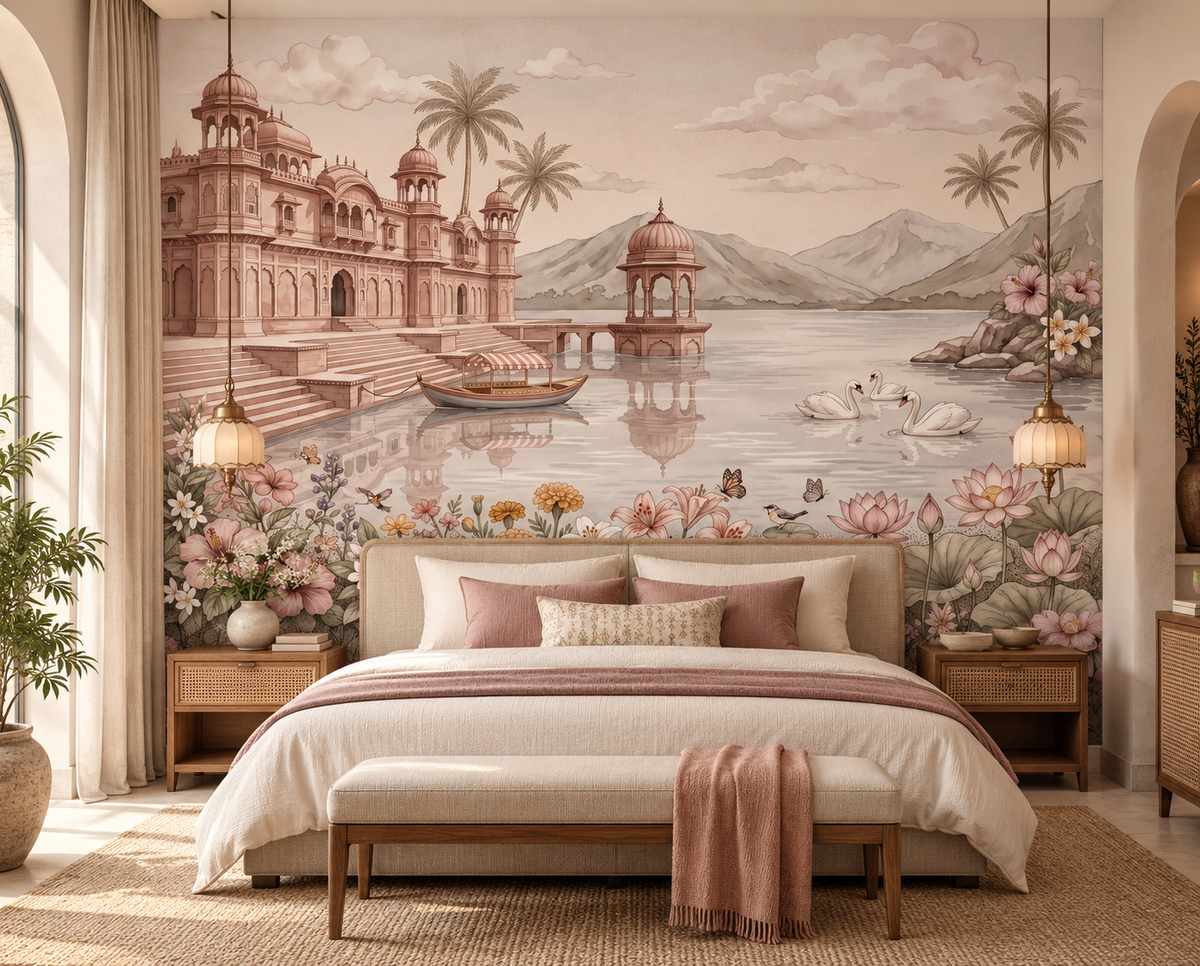 The Swan Lake Palace Wall Mural-RJM05