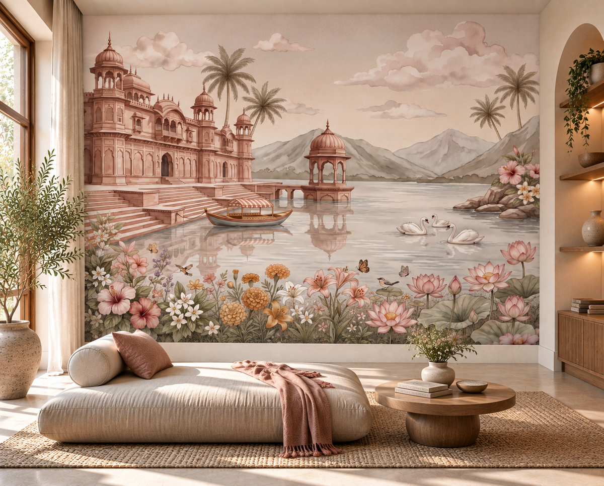 The Swan Lake Palace Wall Mural-RJM05