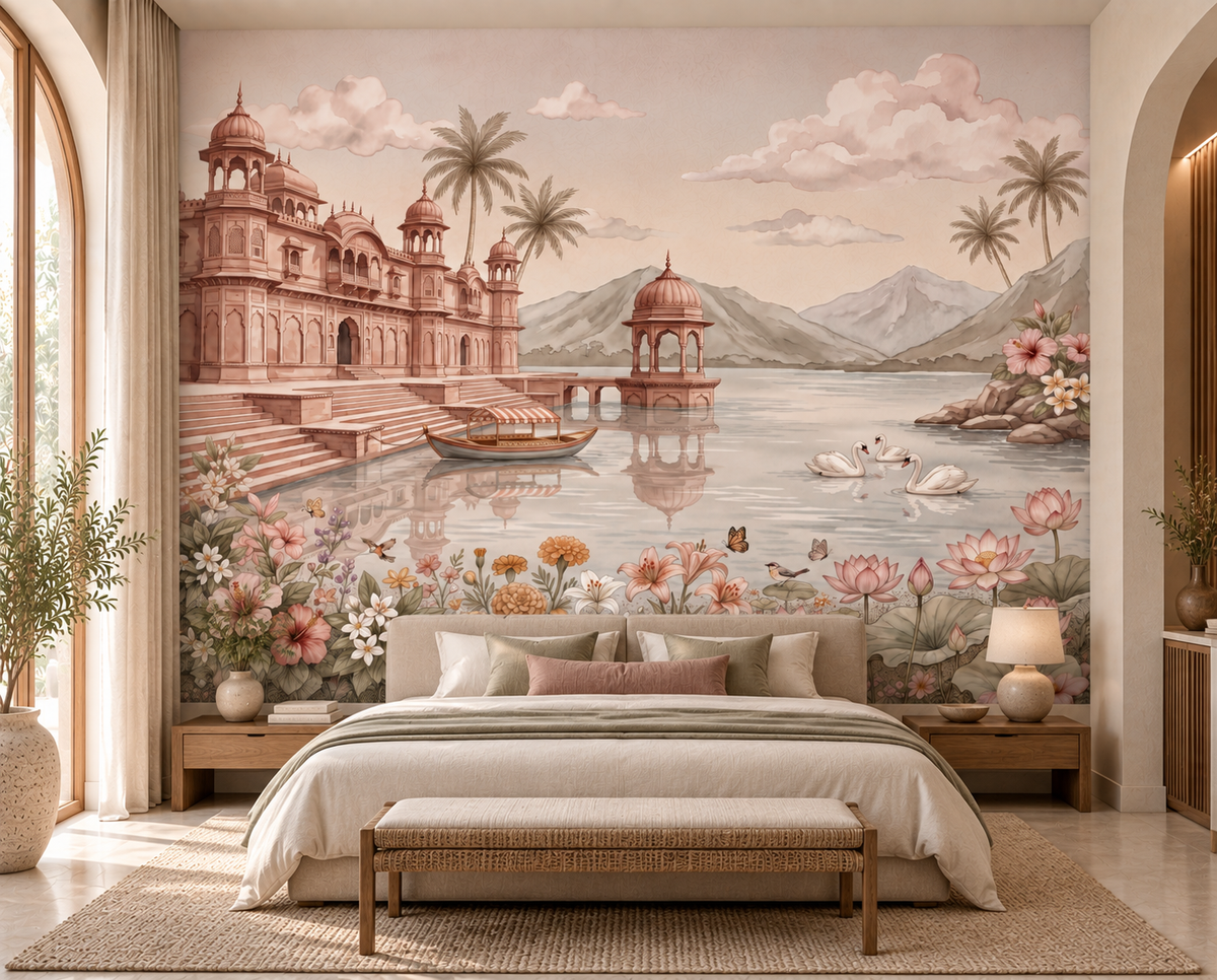 The Swan Lake Palace Wall Mural-RJM05