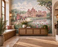 The Maharaja’s Lotus Garden Wall Mural - RJM06