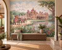 The Maharaja’s Lotus Garden Wall Mural - RJM06