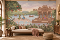 The Royal Lotus Pavilion Wall Mural-RJM07