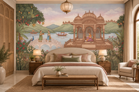 The Royal Lotus Pavilion Wall Mural-RJM07