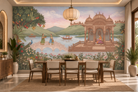 The Royal Lotus Pavilion Wall Mural-RJM07