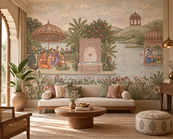 The Enchanted Garden of Raag Wall Mural-RJM08