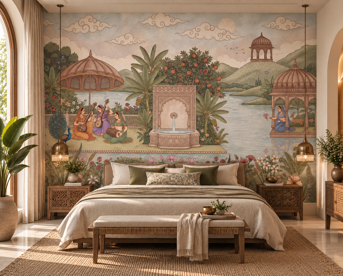 The Enchanted Garden of Raag Wall Mural-RJM08
