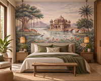 The Enchanted Lake Palace Wall Mural-RJM09