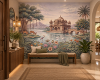 The Enchanted Lake Palace Wall Mural-RJM09