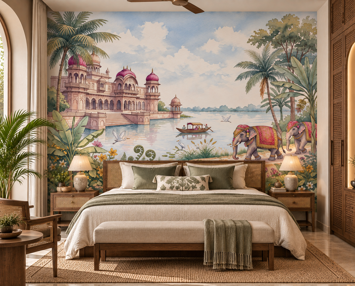 The Maharaja’s Elephant Garden  Wall Mural-RJM12
