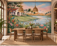 The Tropical Lake Estate Wall Mural-RJM13