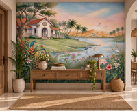 The Tropical Lake Estate Wall Mural-RJM13