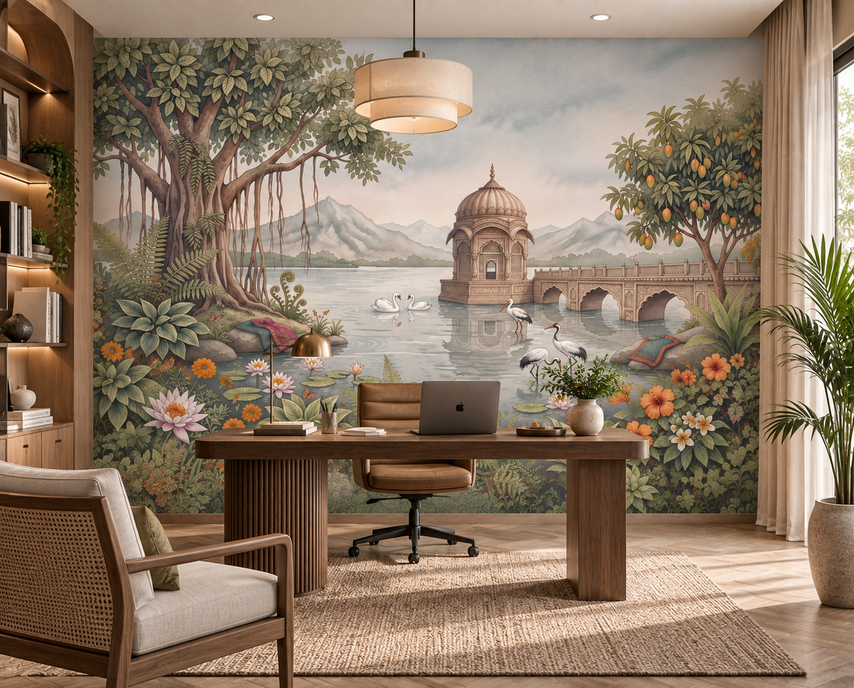 The Royal Banyan Garden Wall Mural-RJM18