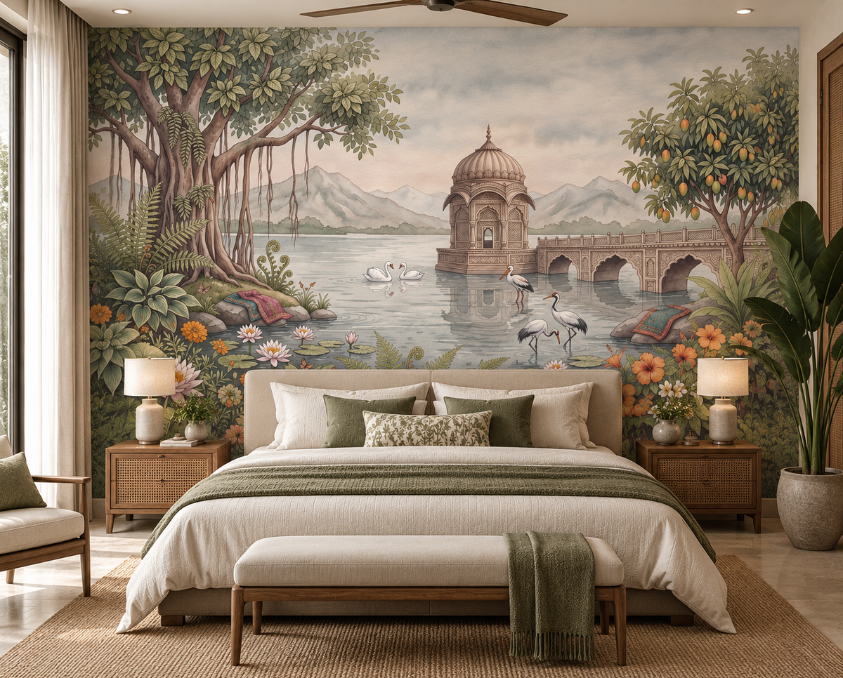 The Royal Banyan Garden Wall Mural-RJM18