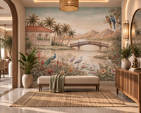 Jheel Kinara Wall Mural-RJM19