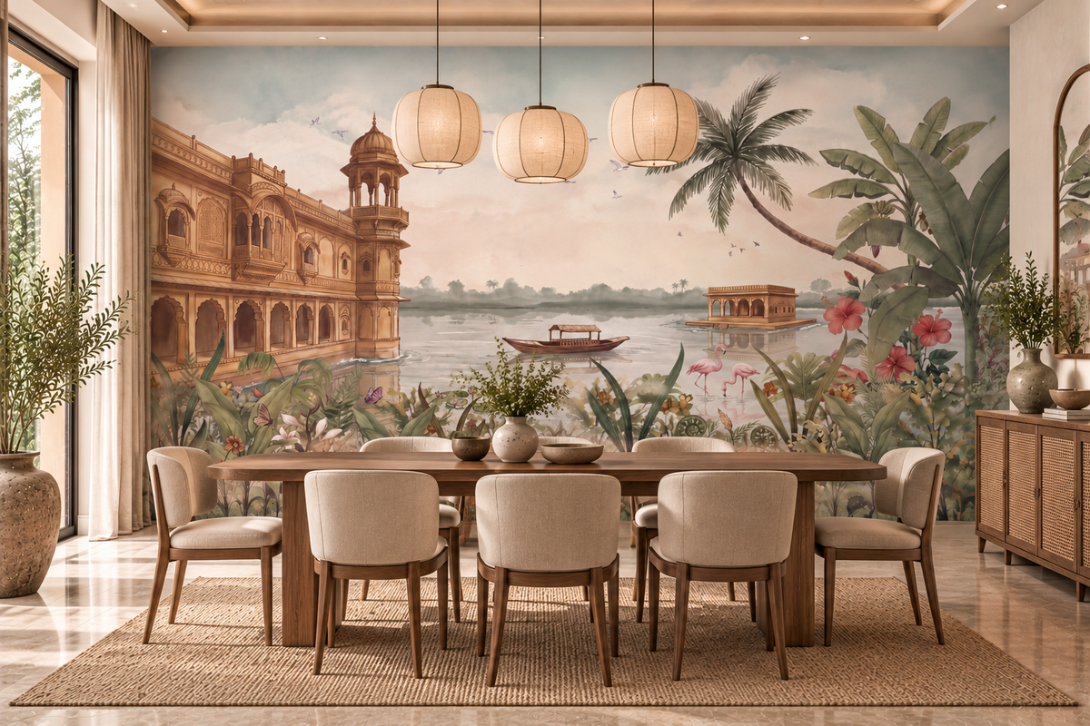 Jheel Mahal Wall Mural-RJM22