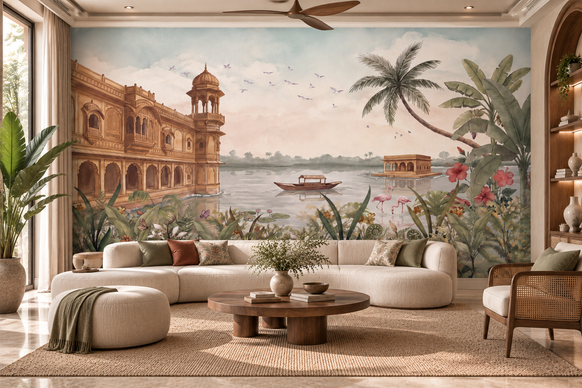 Jheel Mahal Wall Mural-RJM22