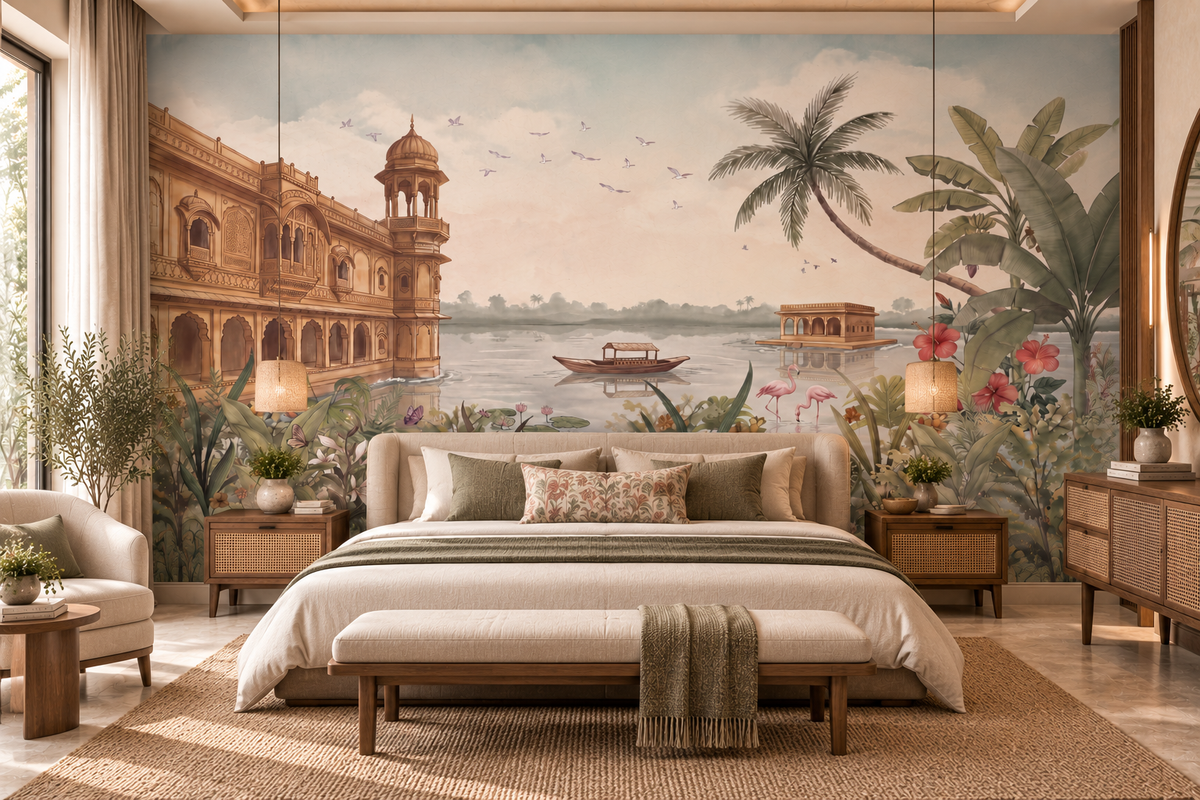 Jheel Mahal Wall Mural-RJM22