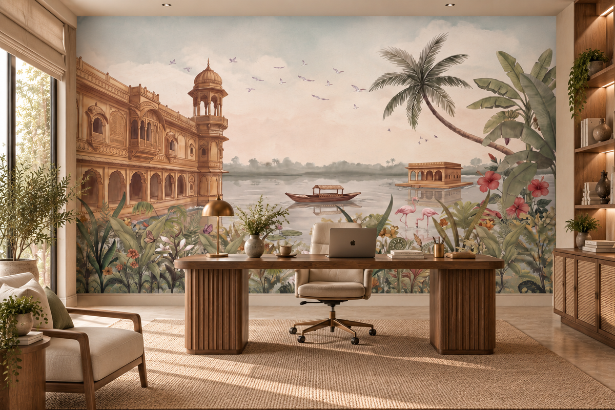 Jheel Mahal Wall Mural-RJM22