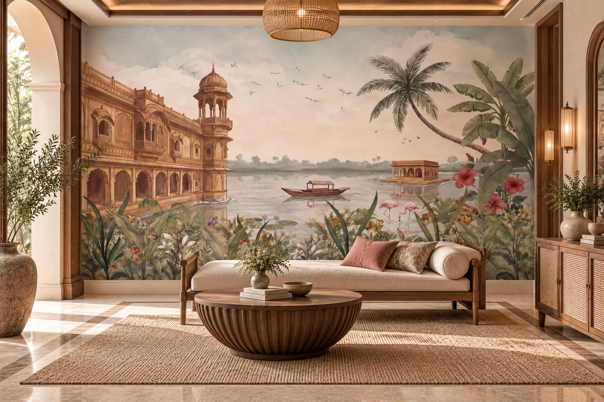 Jheel Mahal Wall Mural-RJM22