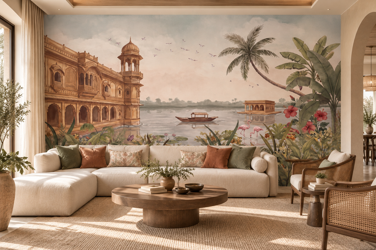 Jheel Mahal Wall Mural-RJM22