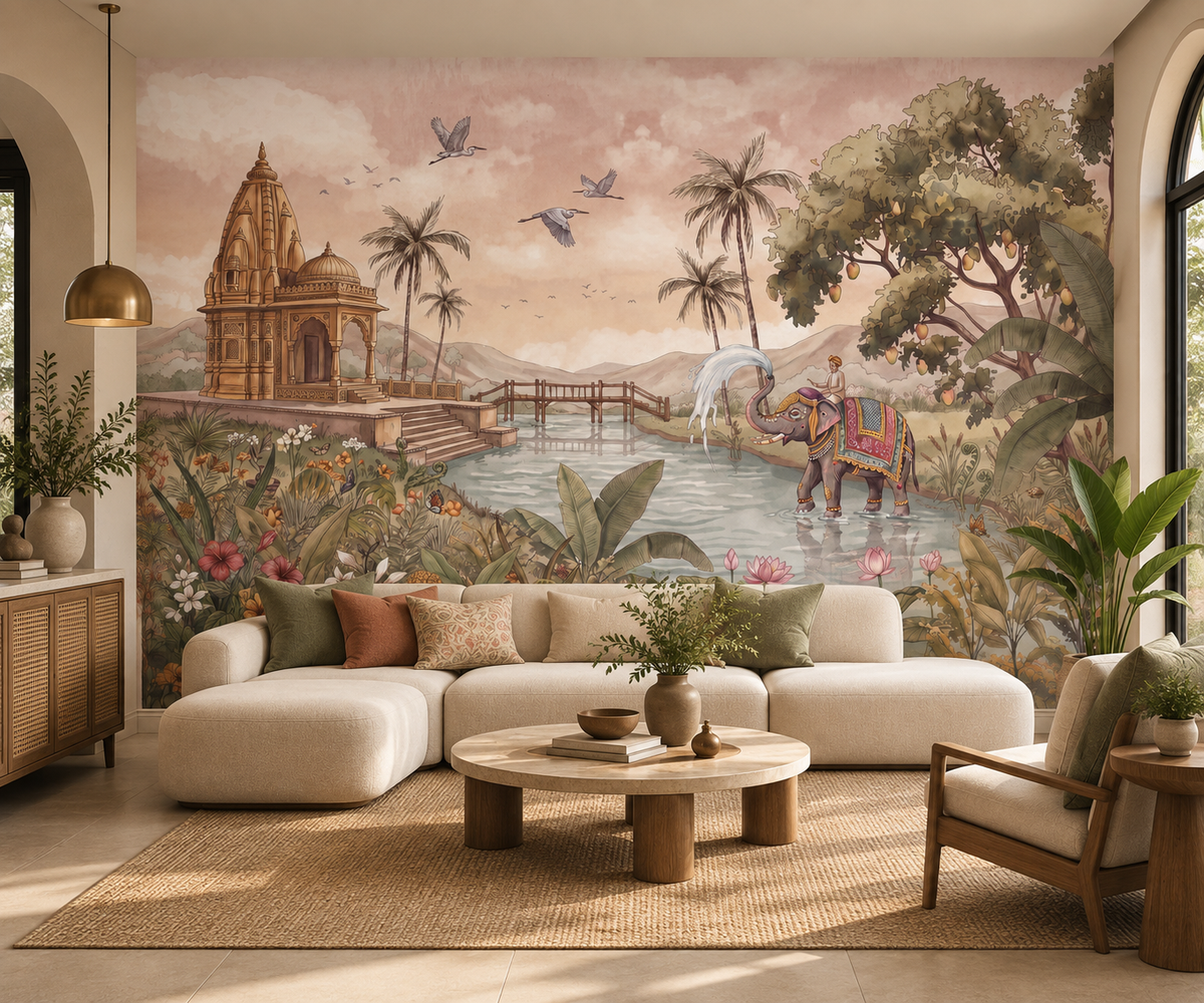Gaja Ghat Wall Mural-RJM24