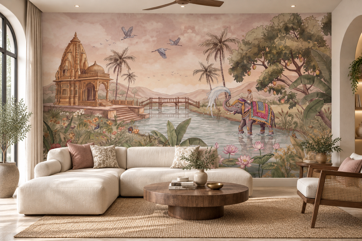 Gaja Ghat Wall Mural-RJM24