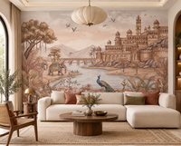 Rajputana River Palace Wall Mural-RJM25