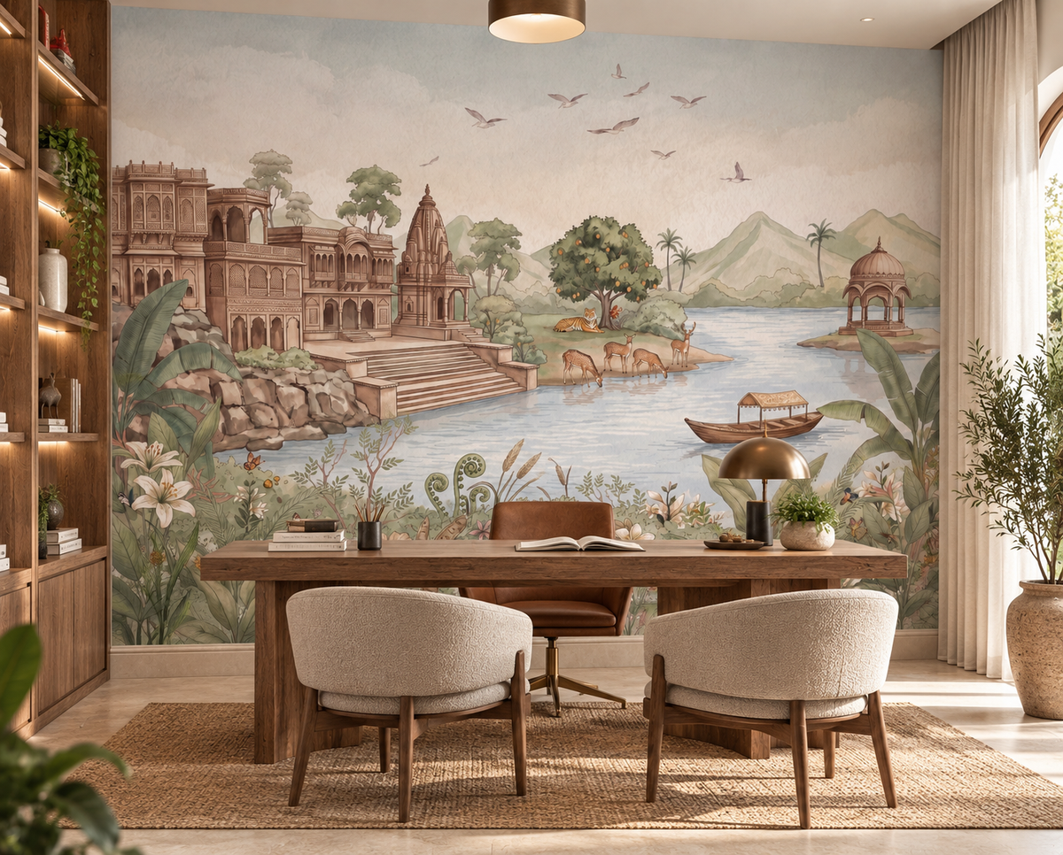 Haveli Ghat Wall Mural-RJM27