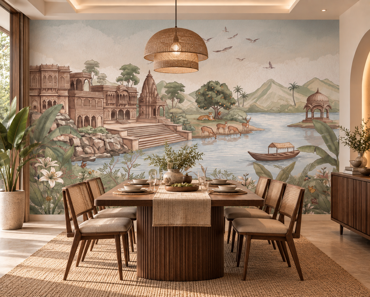 Haveli Ghat Wall Mural-RJM27