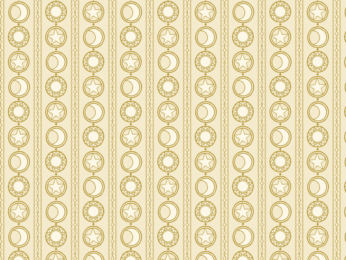 Celestial Medallions Wallpaper Murals in your room — zoomed