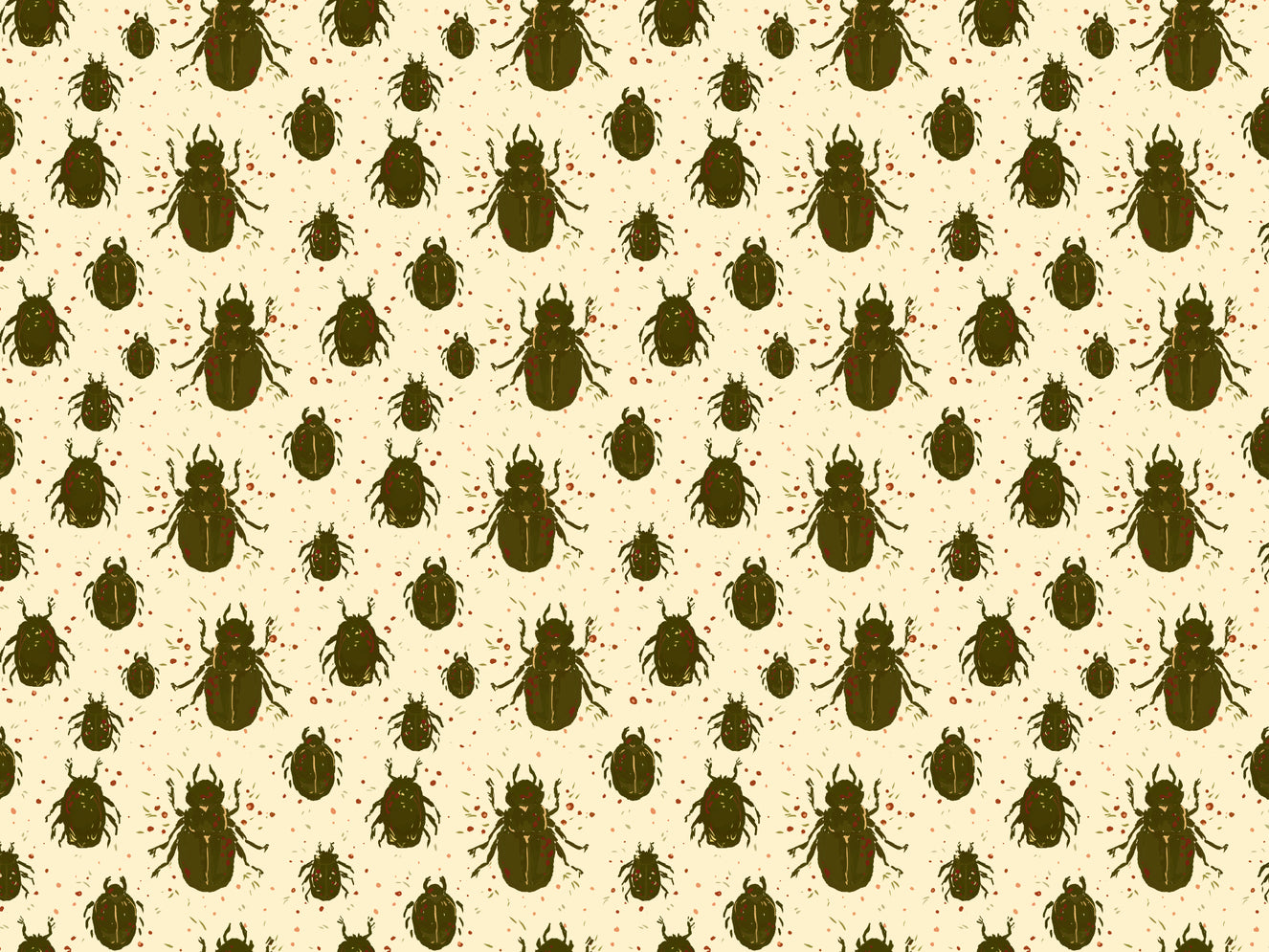 Crawling Beatles Wallpaper Murals
