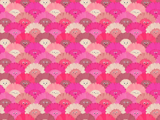 Cute Flower Wallpaper - Pink Faces