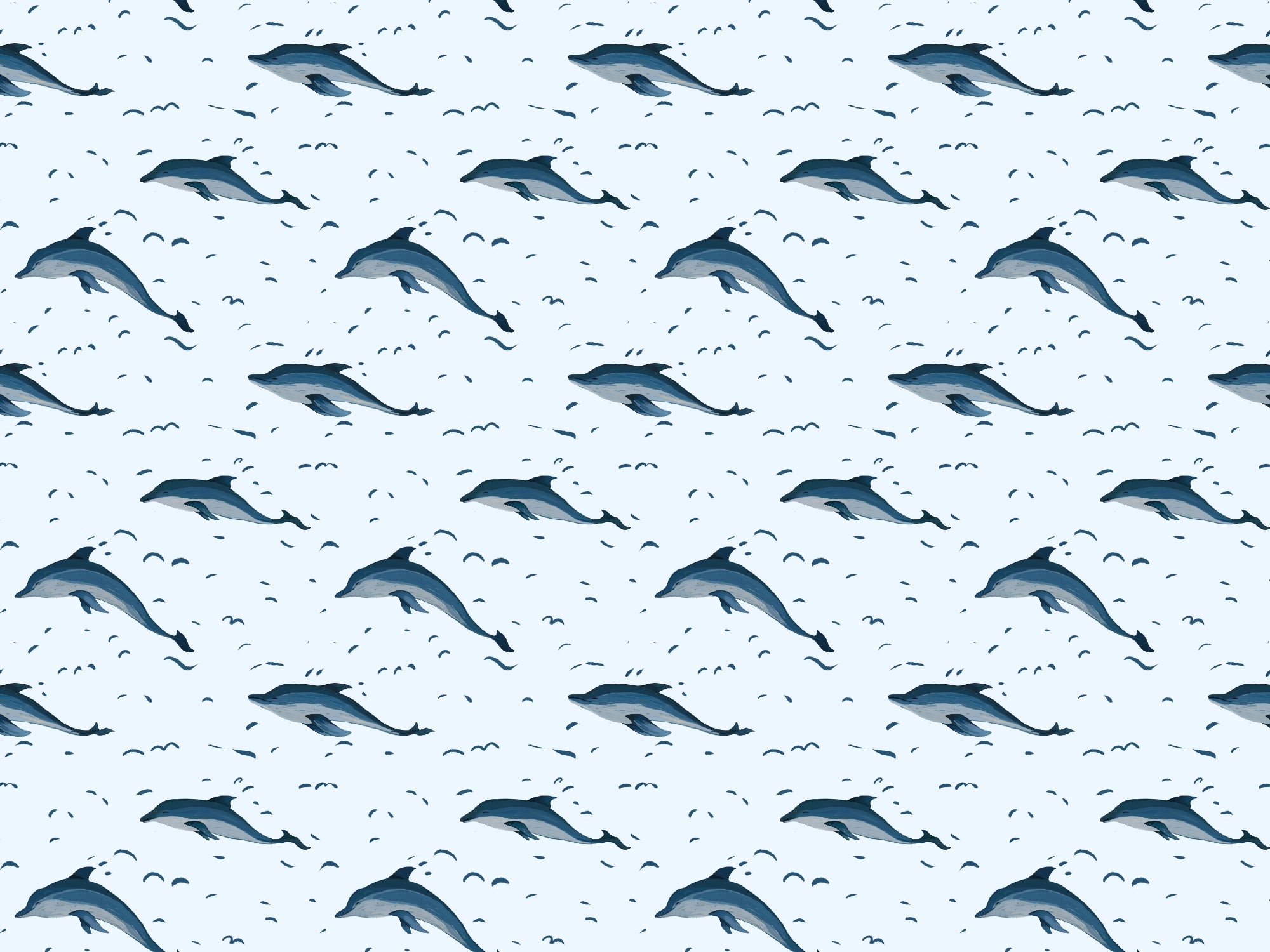 Dolphins in The Sea Wallpaper