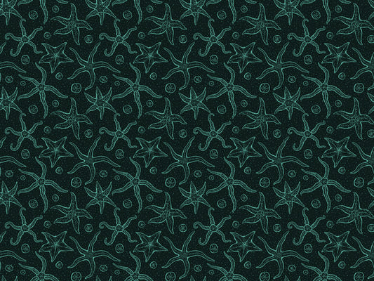 Dark Blue Echinoderms Wallpaper
