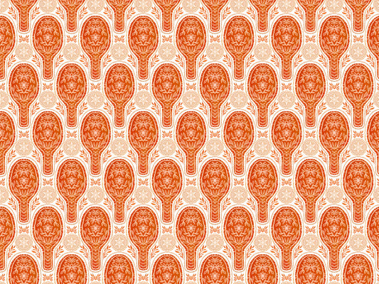 Floral Rockets Red Wallpaper