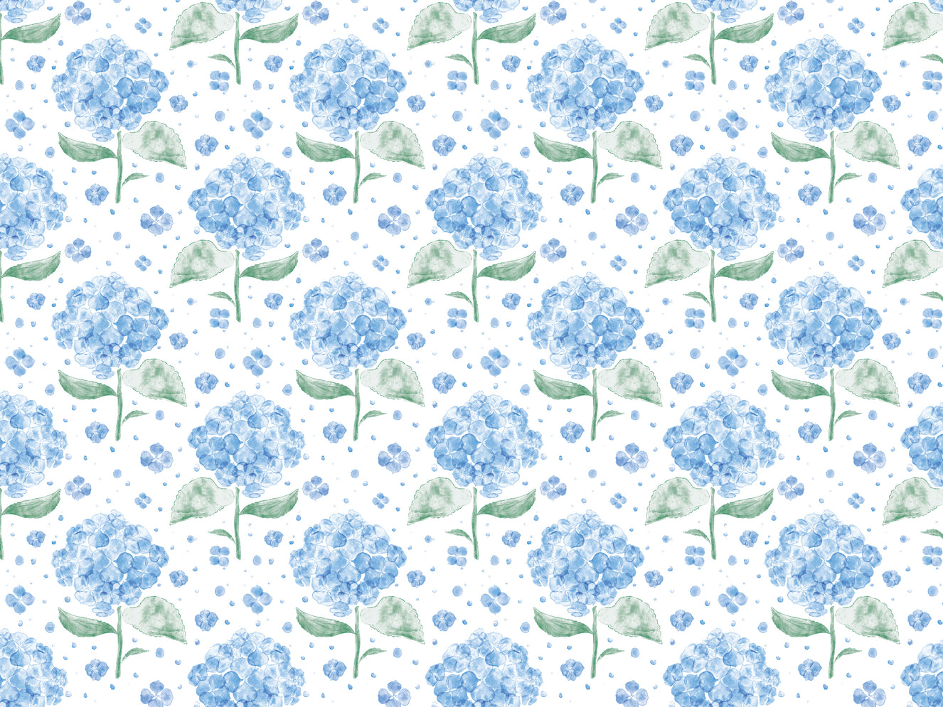 Blue Hydrangea in The Air Wallpaper