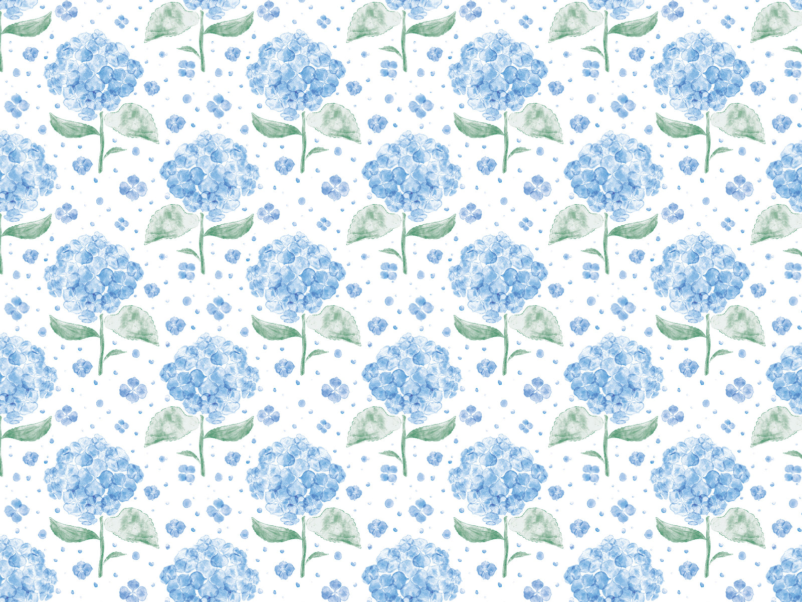Blue Hydrangea in The Air Wallpaper in your room