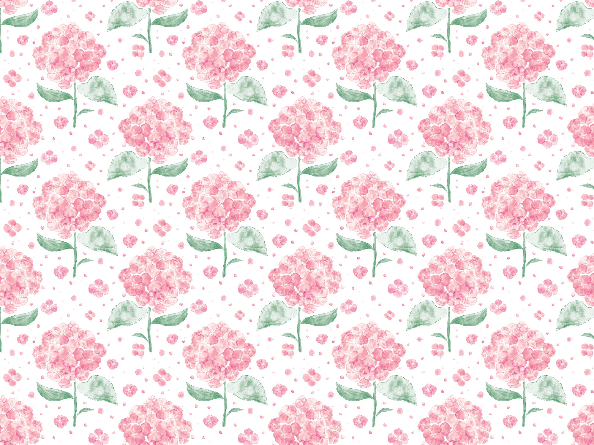 Pink Hydrangea in The Air Wallpaper